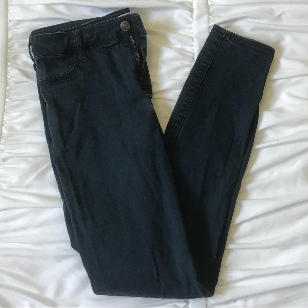 Soft, fancy navy pants